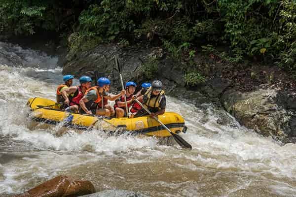 Picture of people rafting